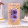 Candle in the Cake "Fine", number "8", purple metallic, 6.5 cm