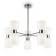 Suspended lamp 60W, 10khe27, 51x70 cm, chrome