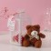 Set Gift "Bear Cinnamon with a bow" soap red roses 5 pcs, dew 7x7x12 cm