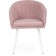 Stol on a metal frame of the jack metal/velor, white/pink 59x57x83 cm