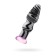 Anal sleeve Sexus Glass, glass, white-black, 12.5 cm, d = 3.5 cm
