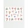 Slider - Nail Design "Flower Dreams", packing 6 pcs, multi -colored
