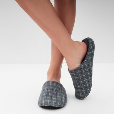 Women's slippers, size 40-41, gray color-2