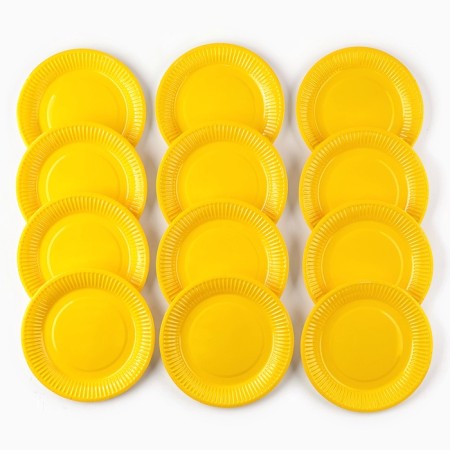 A set of paper utensils "Smiles", 12 glasses, 12 plates-4