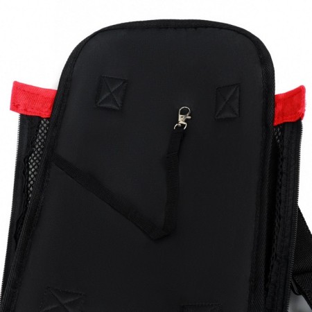 A backpack of cats for cats and dogs "Kangaroo", 35 x 25 x 20 cm, size S, red-9