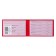 Pass 100 x 65 mm, calligrata, hard cover, boumville, red color