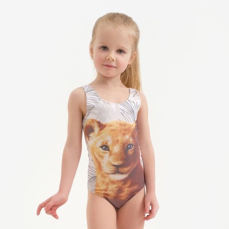 Children's swimsuit KAFTAN "Tigerok", height 98-104 (30), beige