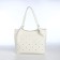 Women's bag with lightning, white color