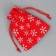 Bag gift canvas "Morozko", snowflakes, 10 x 12 cm +/- 1.5 cm, New Year
