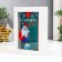Interior plastic "Santa Claus and Bunny - Fairytale Year" 17x12x3.8 cm