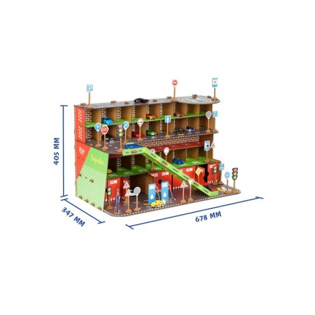 Сборная модель «Парковка для машинок», конструктор-3