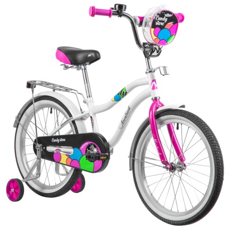 Bicycle 20 "Novatrack Candy, white color-1