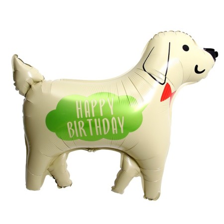 Foil ball 30 "" The dog is brought up. Happy birthday "