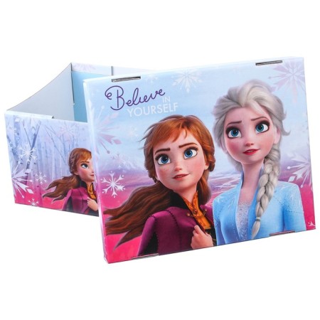 Gift box with a lid, folding, 31x25.5x16 cm, cold heart-1