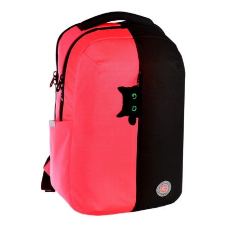 Youth backpack 42 x 28 x 14 cm, Grizzly, laptop department, black/orange-1