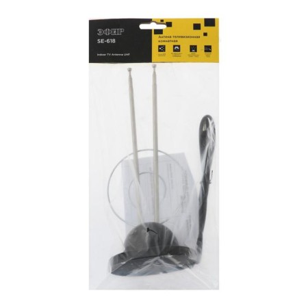 Antenna "Ether" SE-618, indoor, passive, 5 DBI, DVB-T, DVB-T2, digital-2