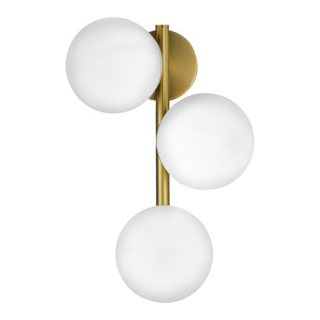 Wall lamp EVOLUCE. Sle1191-201-03. Fratta. 3x60 watts, E27, 25x38 cm, golden color-3