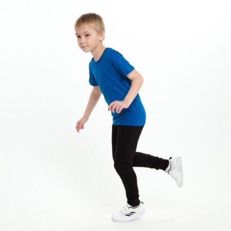 Pants for a boy, dark blue color, height 134-1