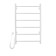 Electric towel Domoterm 109-6, 500x800 mm, left, white matte