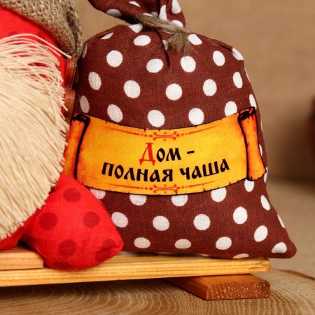 Brown Roman "House - Full Cup", with a bag, 18 x 22 cm, mix-3
