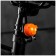 A set of bicycle lamps JY-339P, front and rear, orange color