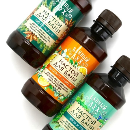 Gift set of Bann Spirit "with a light steam", a bath infusion, 3x250 ml, New Year-4