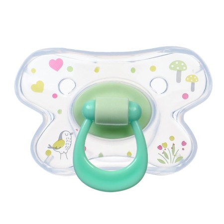 Nipple set - a dummy with a holder, SL, ORTD +12 months, with a cap "Bunny", green-2