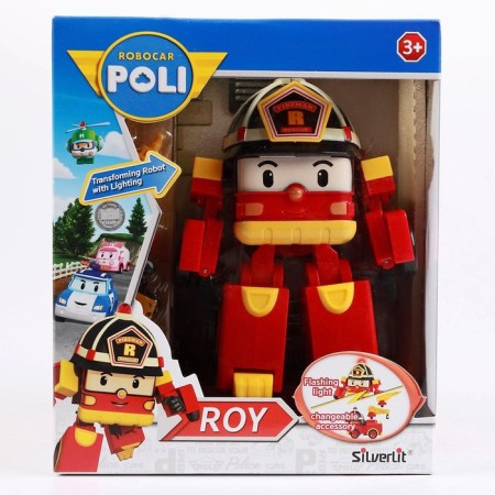Robot transformer "Roy", with light and instruments, 12.5 cm