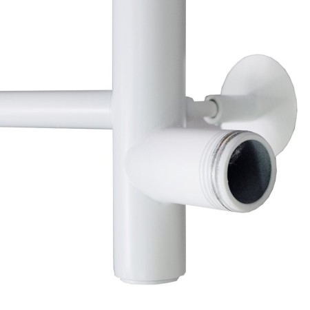 Water towel “Sanprise” Classic P5, 400x600 mm, side connector., White matte-3