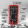Tundra multimeter, VC9208N, ACV/DCV, ACA/DCA, 200-200Mω, 200NF-200MF, -20-1000 ° C, 200 KHZ