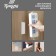 Bilateral self -adhesive holders of the tundra, 33x15 mm, white color, 16 pcs.