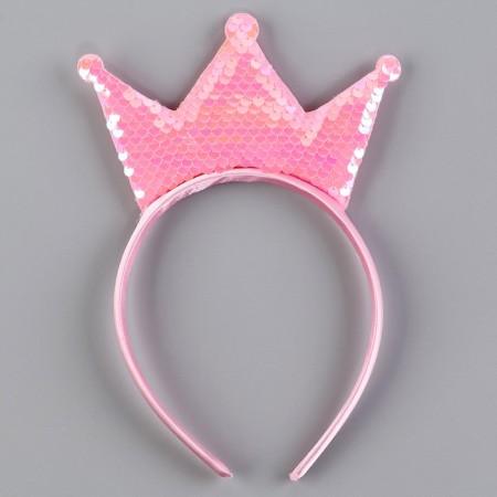 Carnival set "Stylish Princess": Rain, Pink dress with a crown, height 98 cm-8