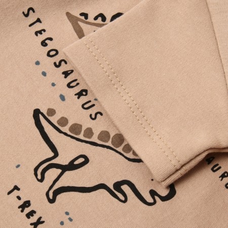 Costume: T-shirt and shorts crumb I Dino, height 86-92 cm, beige/gray-2