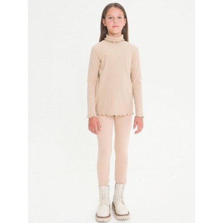 Jumper for girls, height 116 cm, sandy color-3
