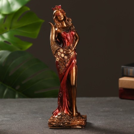 Figure "Goddess Fortune" gold, 29x10cm