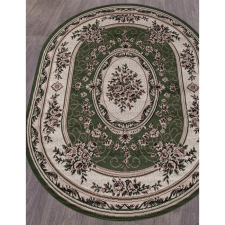 Oval Merinos Gavana carpet, size 250x400 cm, color Green-1