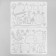 Stencil "Knowing the world" with lines set of 6 pcs 27x38.5 cm