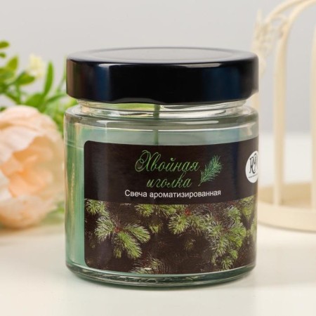 Candle in the bank Aromatic "coniferous needle", 25 hours-5