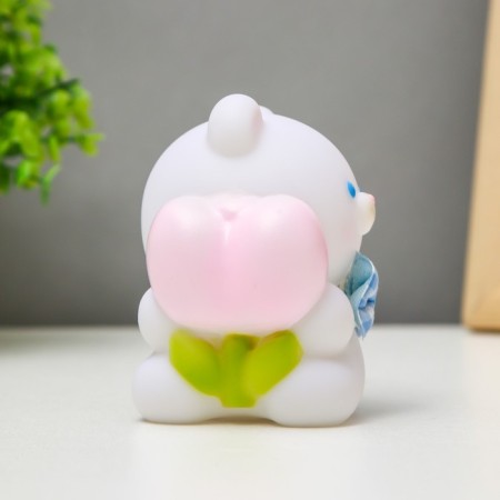 Nightmare "Bear" LED from batteries white-pink 8.3x9 cm Risalux-4