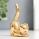 Souvenir Ceramics "Cat - Sucking" gold 5.5x2.4x7.8 cm