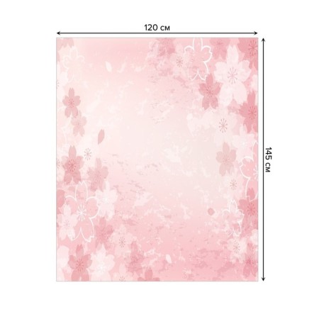 The tablecloth "curly flowers", rectangular, Saten, size 120x145 cm-1