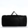 Road bag, 3 parts on zippers, external pocket, long belt, black color
