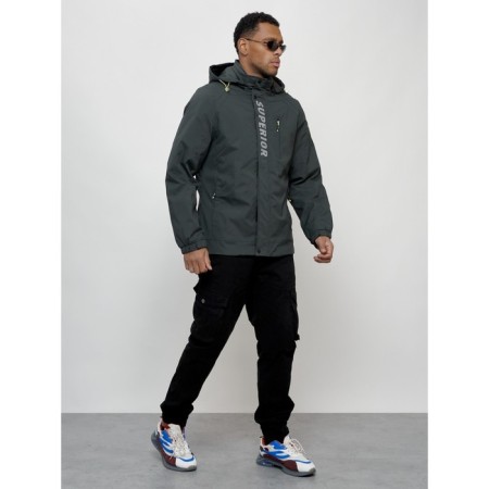 Sports male jacket, size 50, dark gray color-2
