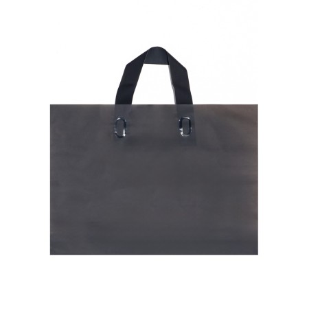 Package with loop handle black 35 x 25 x 8 cm 80 μm