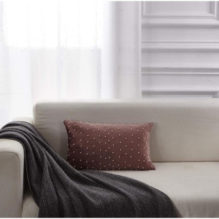 Pillowcase "Pearls", size 30x50 cm, color ash rose-1