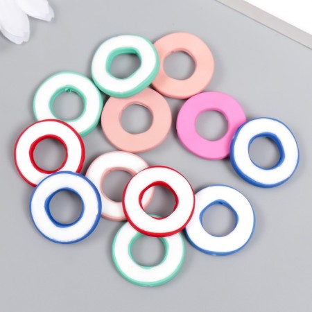 Acrylic Busins ​​"Donuts" MIX 0.4x2.4x2.4 cm