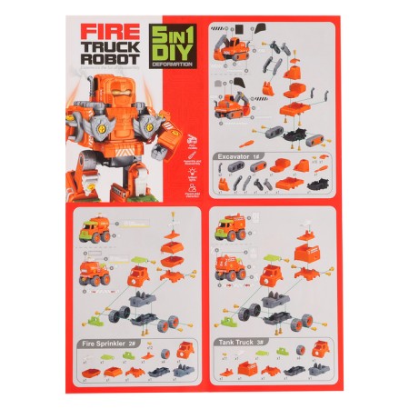 The designer of the screw "Fireman Robot", 5 in 1-18