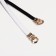 Women's belt, width 1 cm, metal buckle, white color