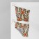 Earrings hanging "rhombus" chain mail, flower glade, colored, 9 cm