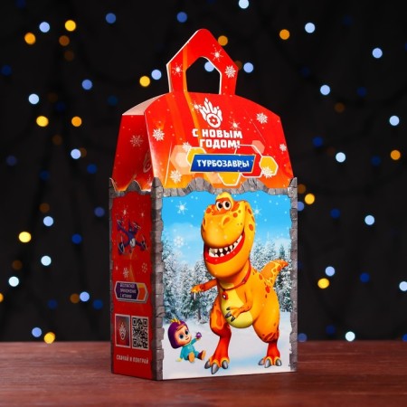 Gift box "Turbosaurs", a small castle, 14.5 x 8.5 x 25.5 cm-1